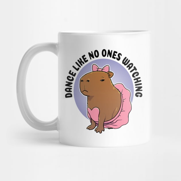 Dance like no ones watching Capybara Ballerina by capydays